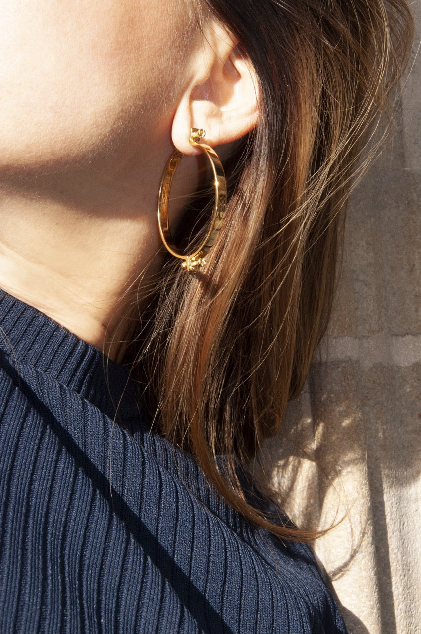 Boucles d'oreilles Alpha