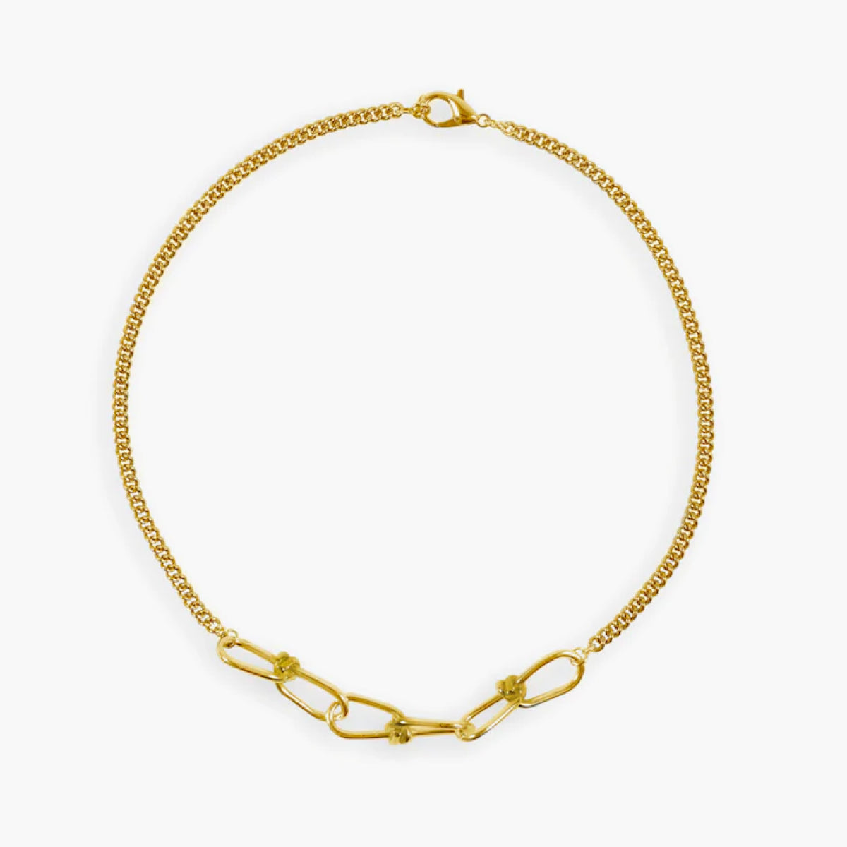 Collier Chaîne Boyfriend Triple Wire M Vermeil