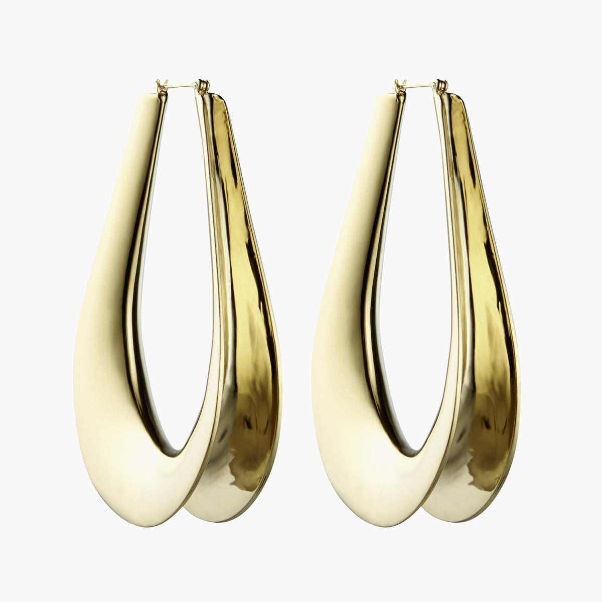 Créoles Ellipse Emaillées Gold M