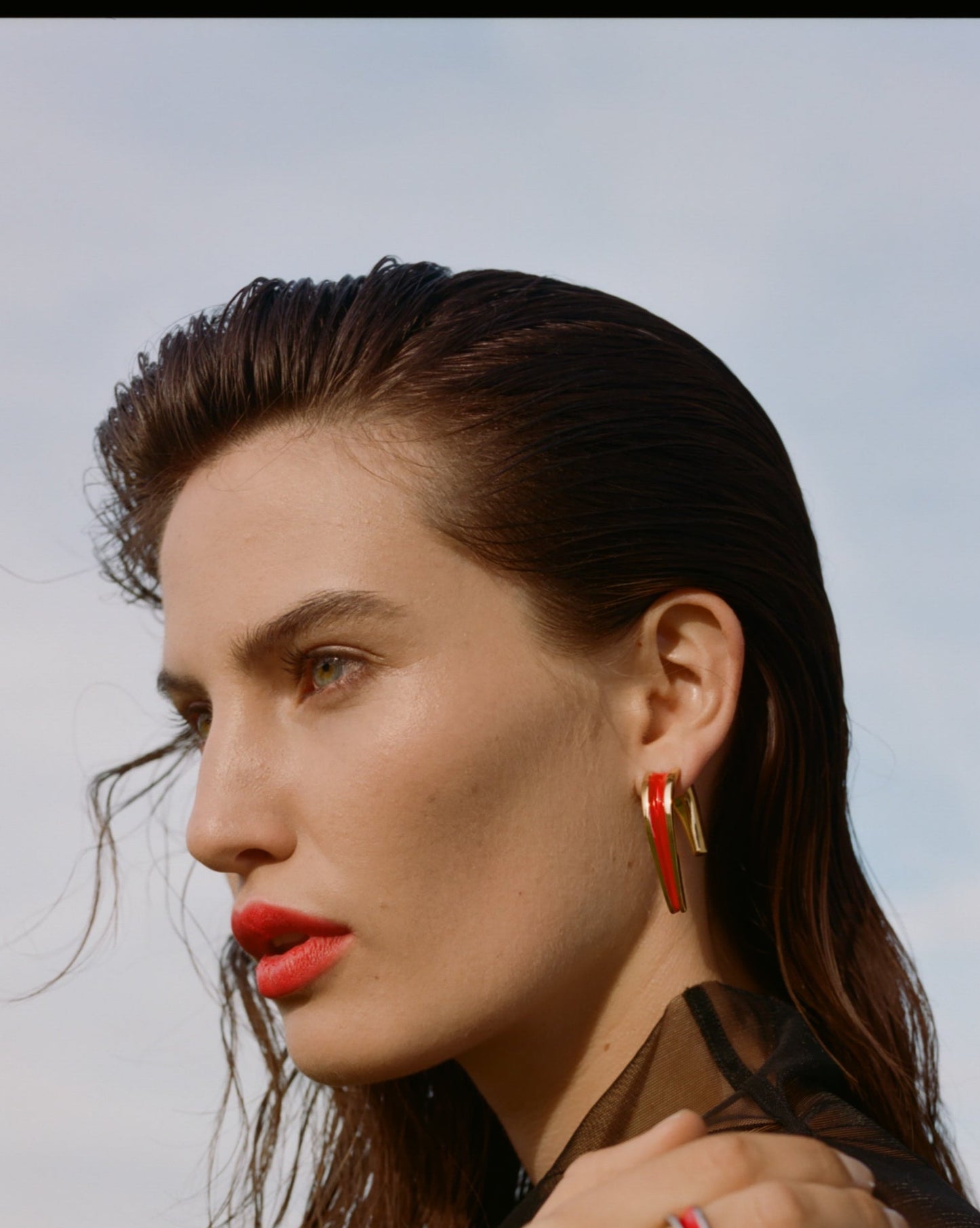 Boucles d'oreilles Heels Emaillées M