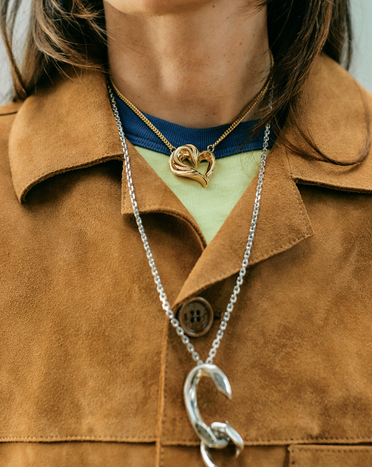 Collier Cœur Drapé Crush