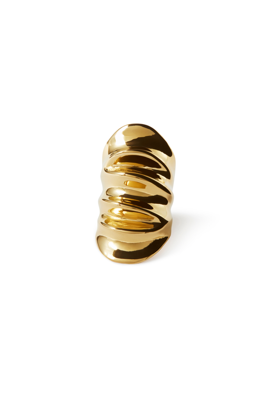Bague Double Drapée