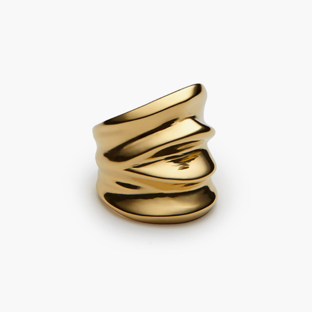 Men Simple Drapée Ring