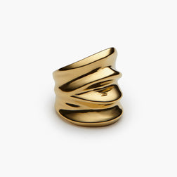 Men Simple Drapée Ring