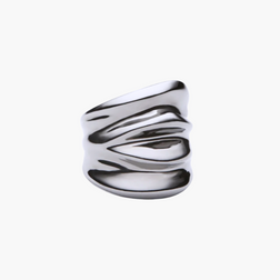 Men Simple Drapée Ring